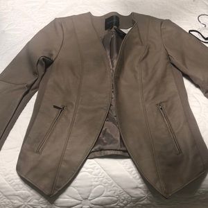 Faux leather jacket
